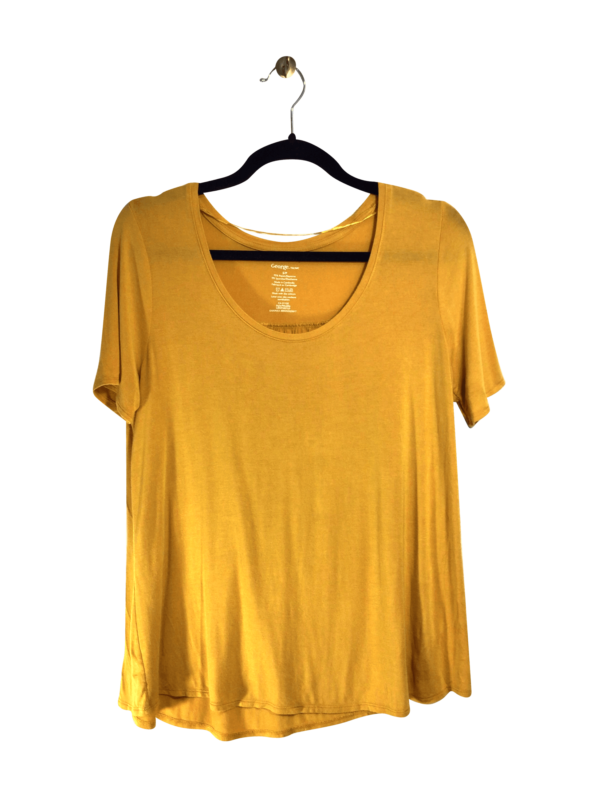 GEORGE Women T-Shirts Regular fit in Yellow - S - Velora