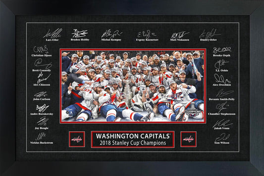 Washington Capitals 2018 Stanley Cup Replica Signature Frame Frameworth Sports Marketing