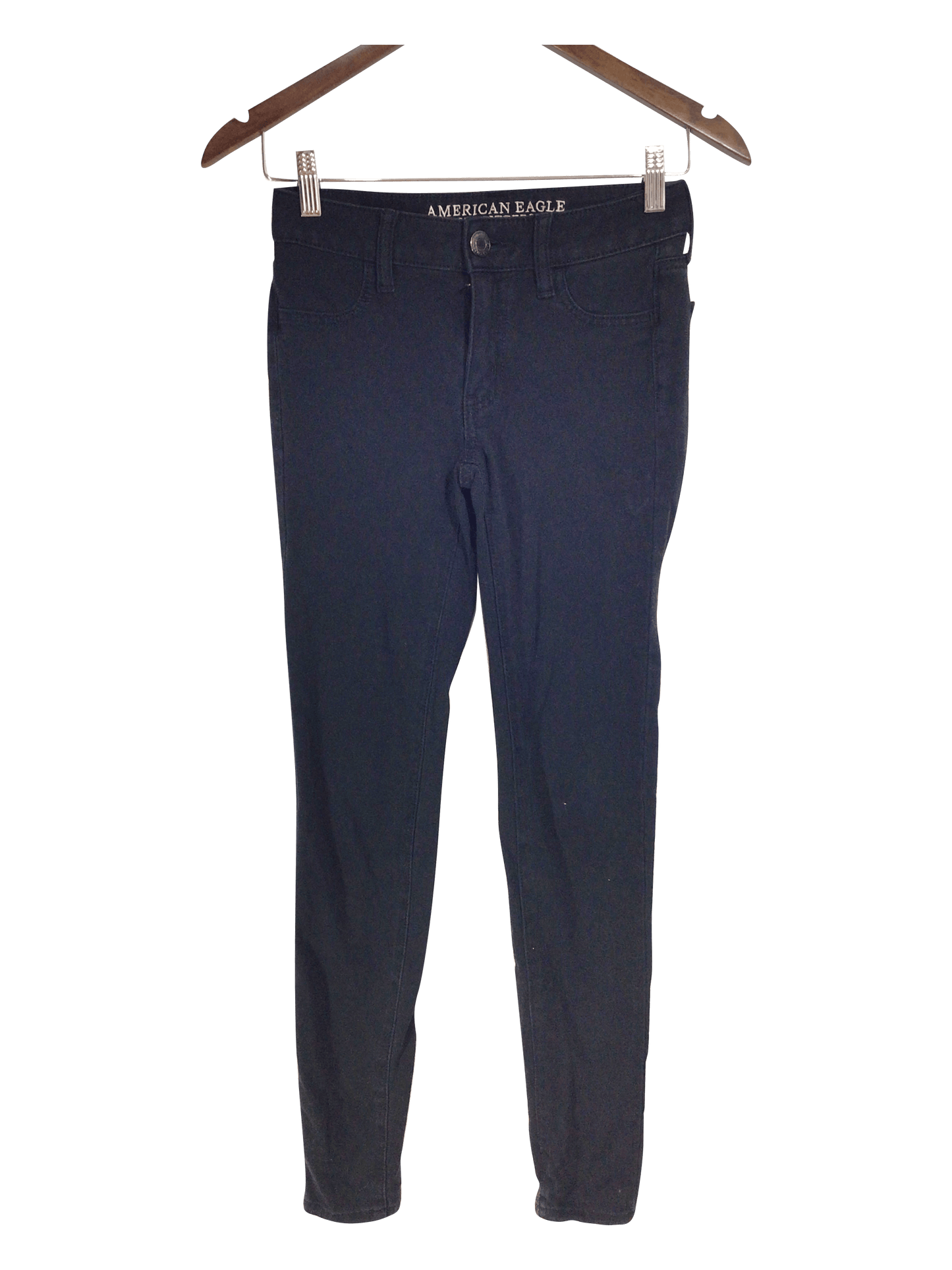 AMERICAN EAGLE Women Straight-Legged Jeans Regular fit in Black - 2 - Velora