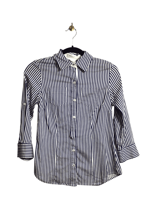 VAN HEUSEN Women Button Down Tops Regular fit in Blue - XXS - Velora