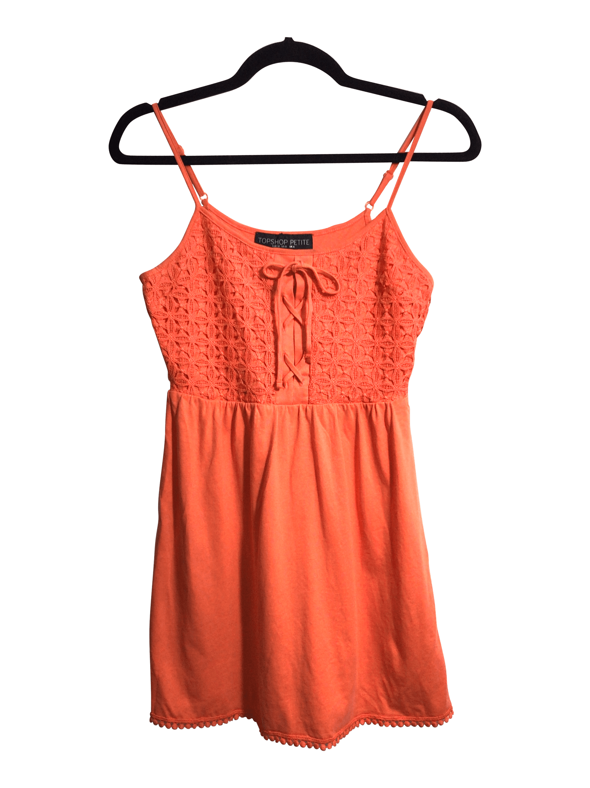 TOPSHOP Women Mini Dresses Regular fit in Orange - 0 - Velora