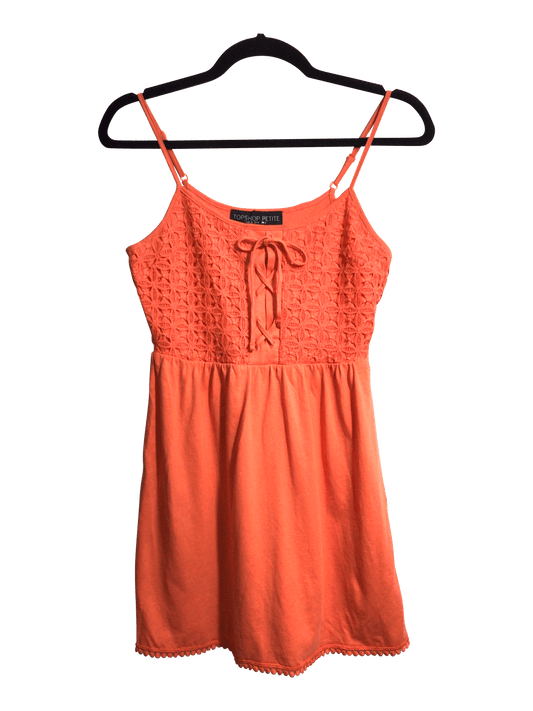 TOPSHOP Women Mini Dresses Regular fit in Orange - 0 - Velora