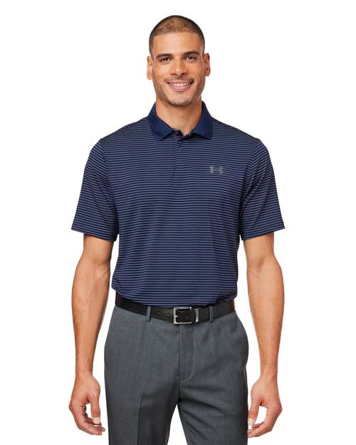 Men's 3.0 Striped Perf Polo - - 14983 - Velora