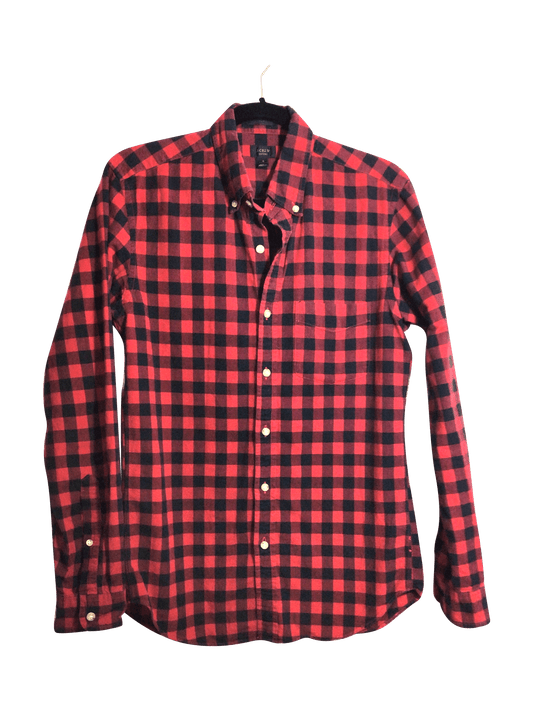 J. CREW Men Button Down Tops Regular fit in Red - S - Velora