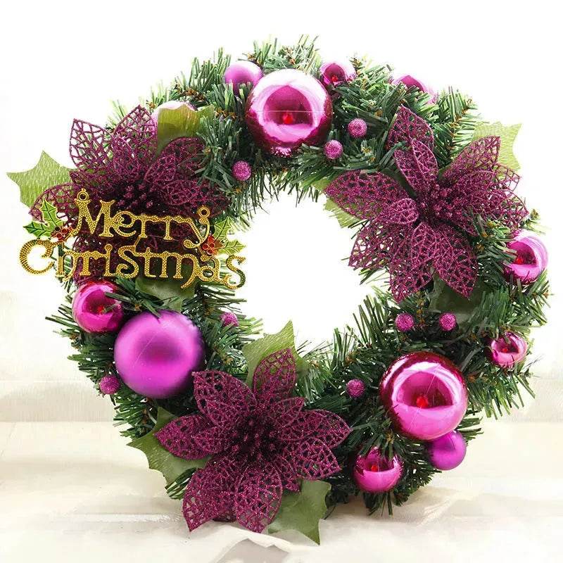 Christmas Decorations Christmas Wreath Home Decor For Home Garden Decorations Mall Door Decoration - Velora