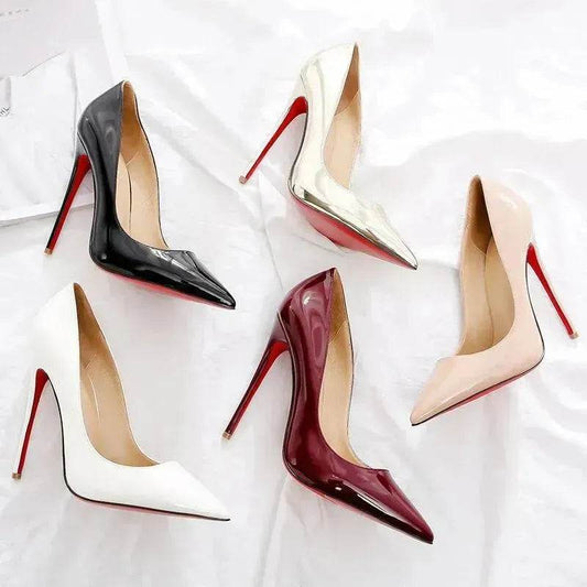 12cm high heels pointed toe stiletto shoes - Velora