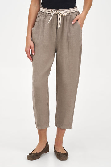 Women's Woven Capri Trousers