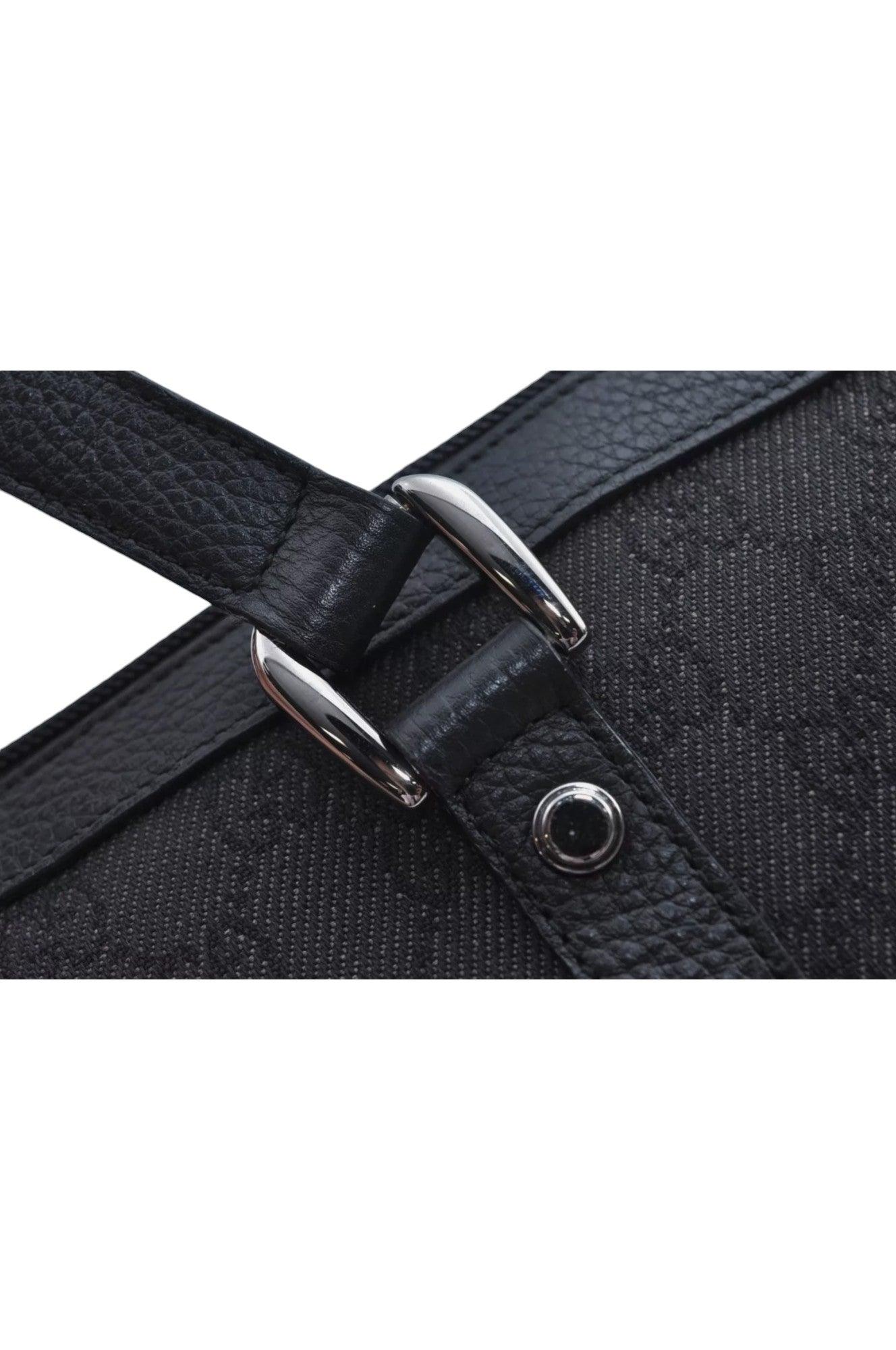 GUCCI Abbey Shoulder Tote Bag GG Canvas Leather 268640 Black L0797 - Velora