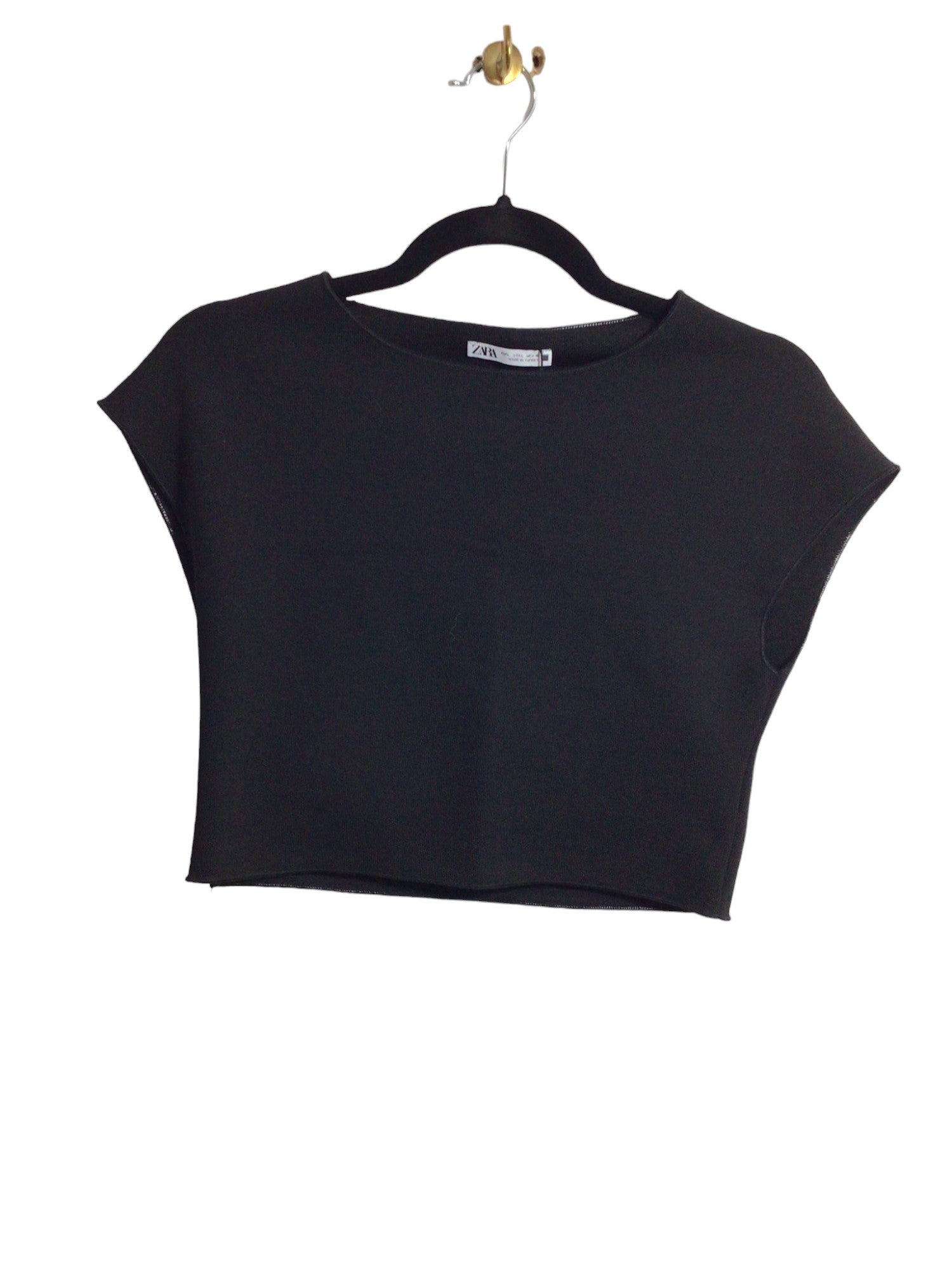 ZARA Women Crop Tops Regular fit in Black - L Koop