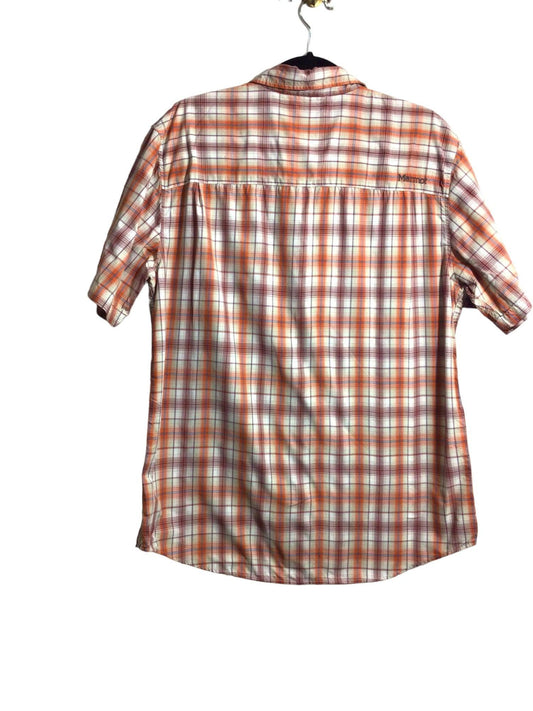 MARMOT Men Button Down Tops Regular fit in Orange - L - Velora