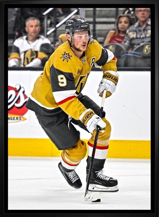 Jack Eichel 20x29 Framed Canvas Vegas Golden Knights Frameworth Sports Marketing