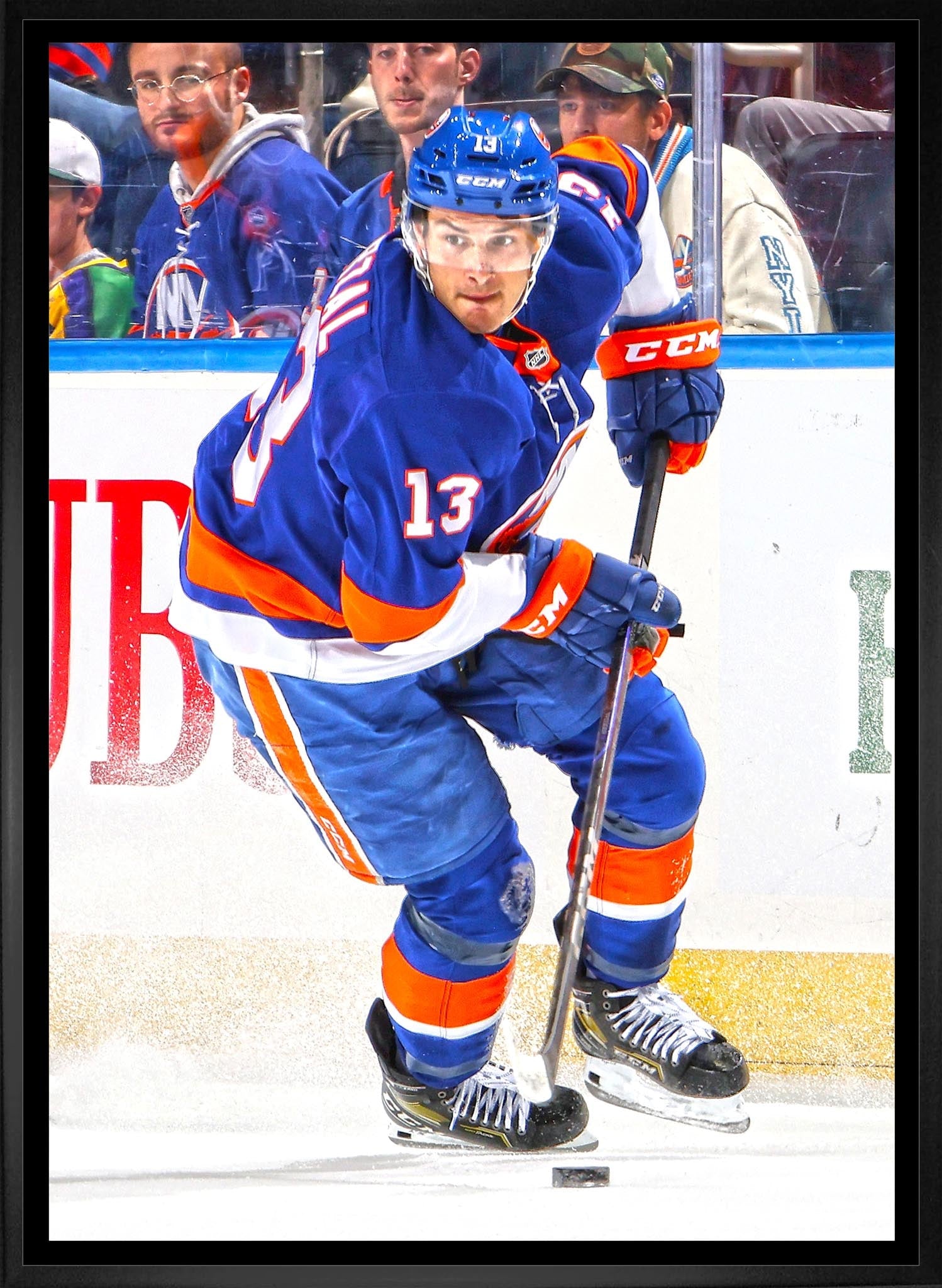 Mathew Barzal 20x29 Framed Canvas New York Islanders Frameworth Sports Marketing