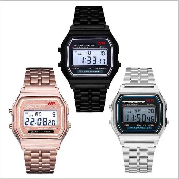 WR F91W Stainless Steel chain Electronic Watch - Velora