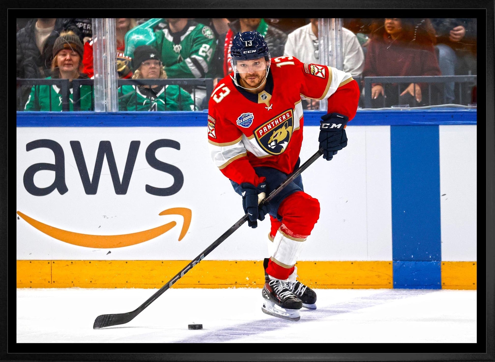 Sam Reinhart 20x29 Framed Canvas Florida Panthers Frameworth Sports Marketing