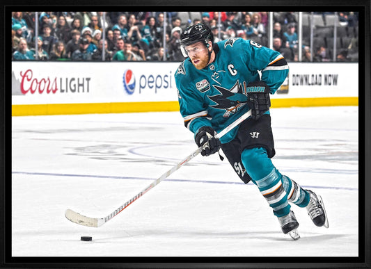 Joe Pavelski 20x29 Framed Canvas San Jose Sharks Frameworth Sports Marketing