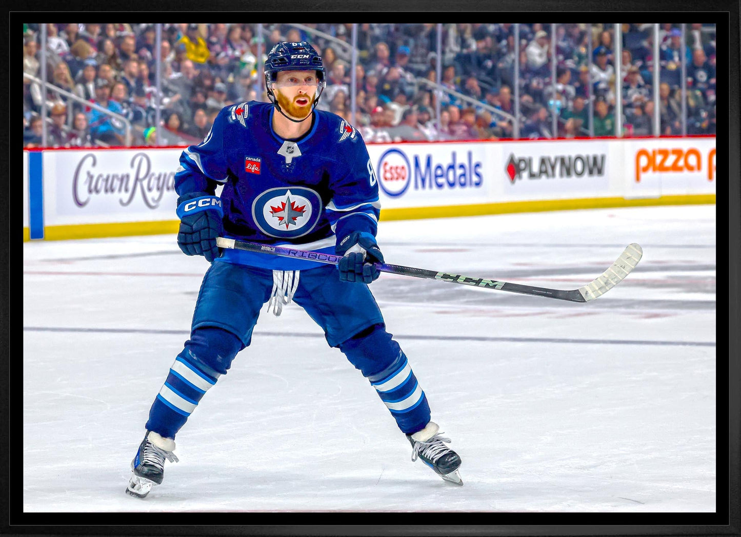 Kyle Connor 20x29 Framed Canvas Winnipeg Jets Frameworth Sports Marketing