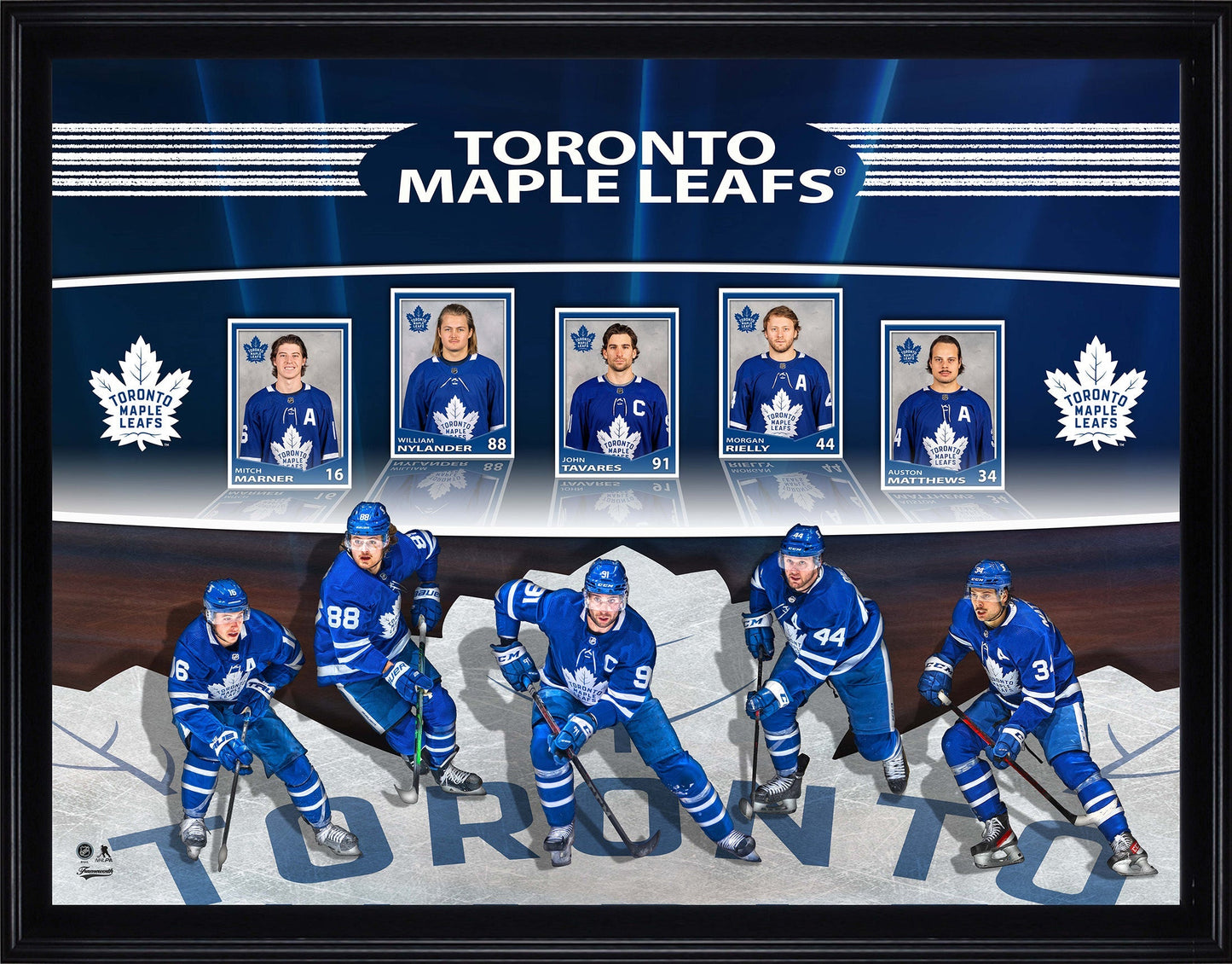 Toronto Maple Leafs Framed Card Collage Frameworth Sports Marketing