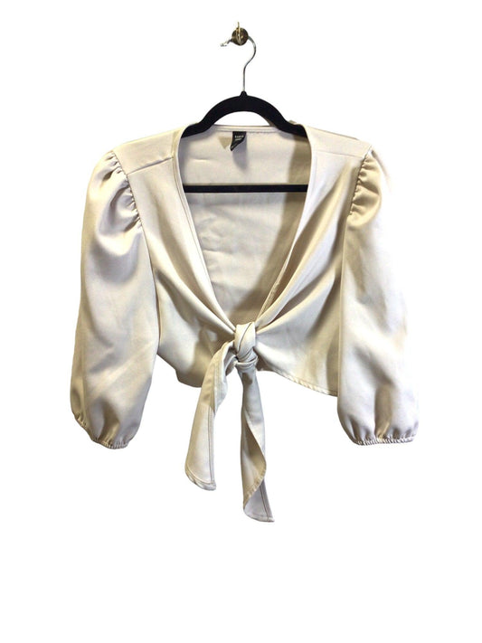 SHEIN Women Crop Tops Regular fit in Beige - 1XL - Velora