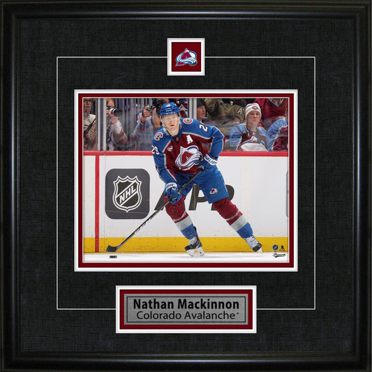 Nathan Mackinnon Framed Pin & Plate Colorado Avalanche Frameworth Sports Marketing