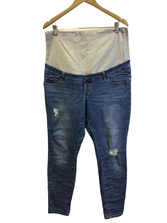 THYME MATERNITY Women Straight-Legged Jeans Regular fit in Blue - L - Velora