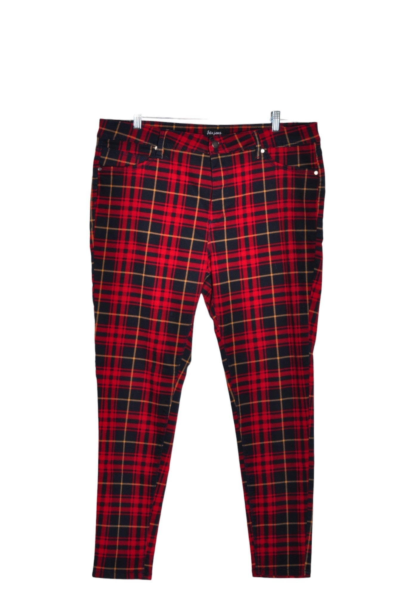 SUKO JEANS Women Work Pants Regular fit in Red - 16 - Velora