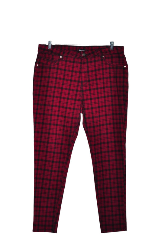 SUKO JEANS Women Work Pants Regular fit in Red - 16 - Velora