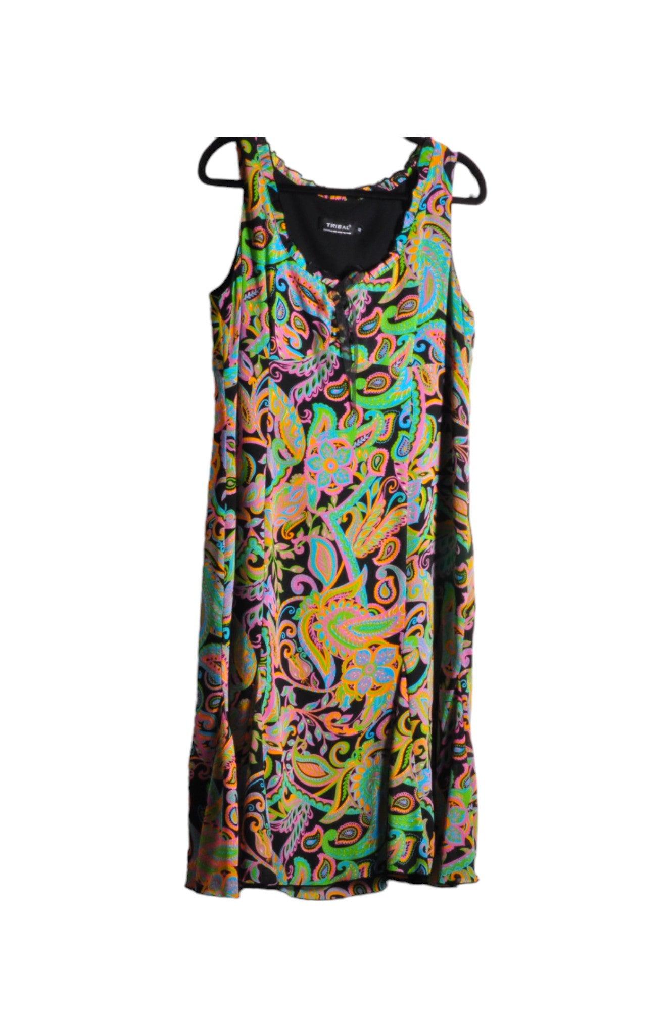 TRIBAL Women Shift Dresses Regular fit in Green - 12 - Velora