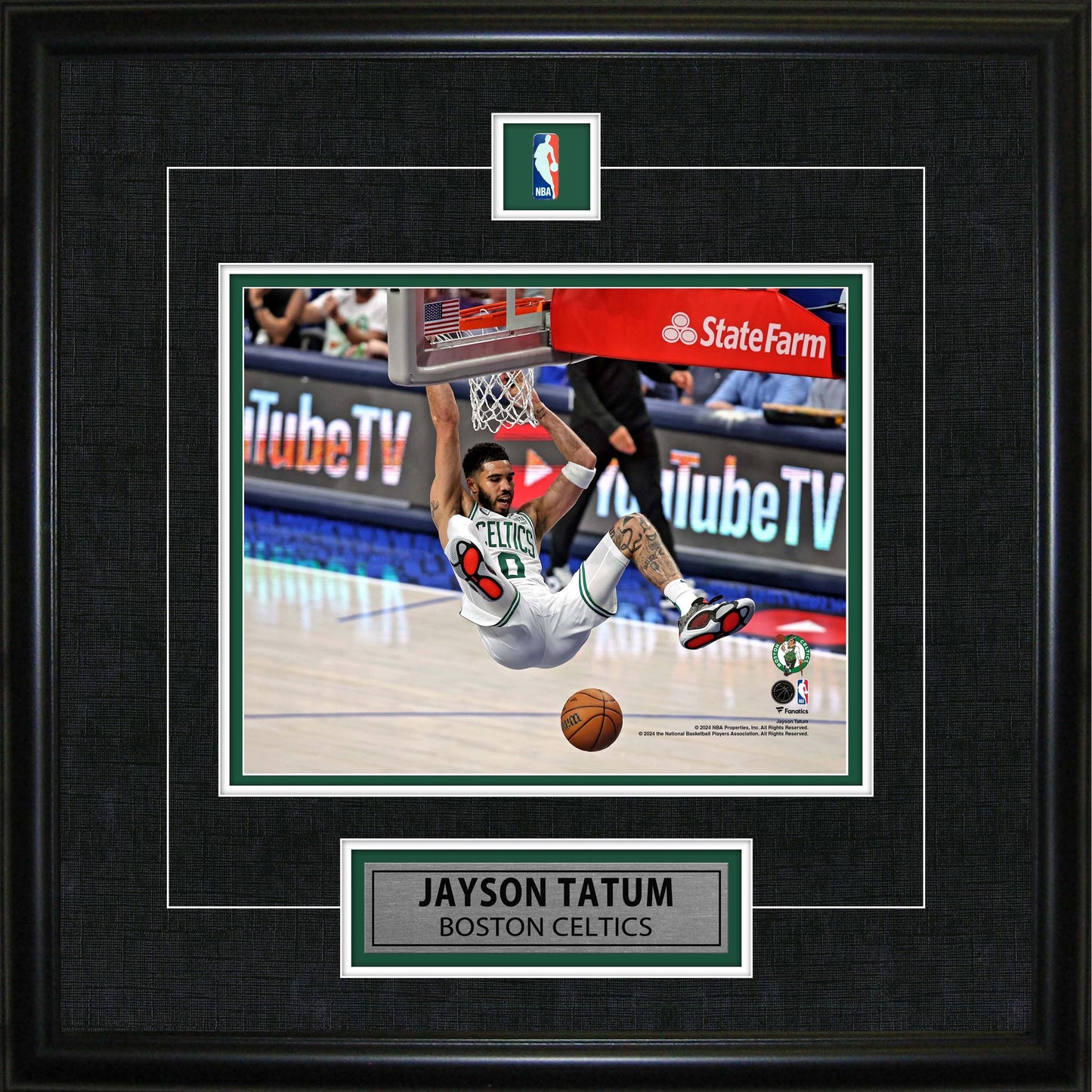 Jayson Tatum Framed Pin & Plate Boston Cetics Finals Game 3