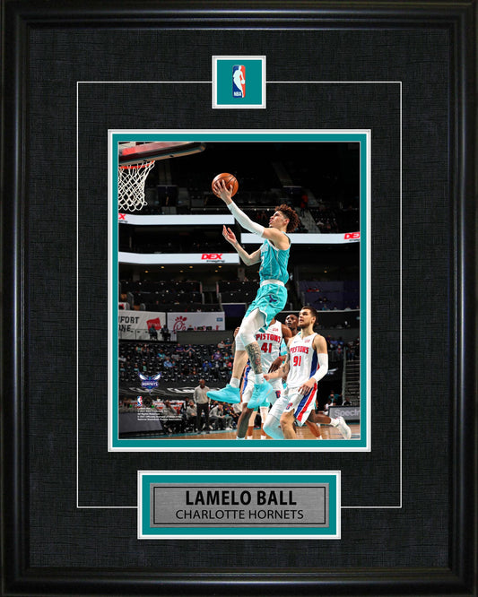 LaMelo Ball Framed Pin & Plate Hornets