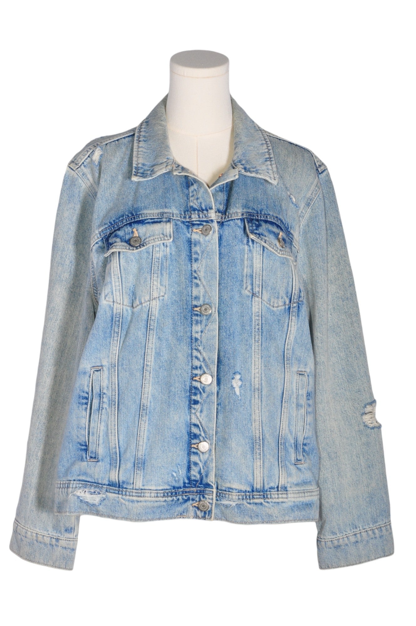 OLD NAVY Women Denim Jackets Regular fit in Blue - XL - Velora