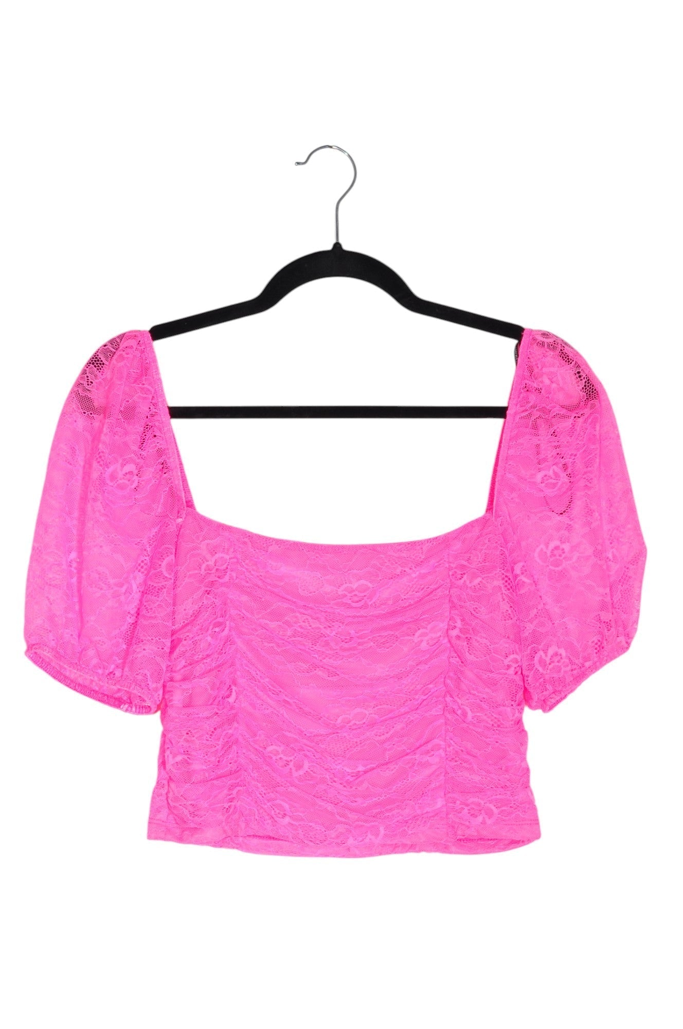 FOREVER 21 Women Crop Tops Regular fit in Pink - L - Velora