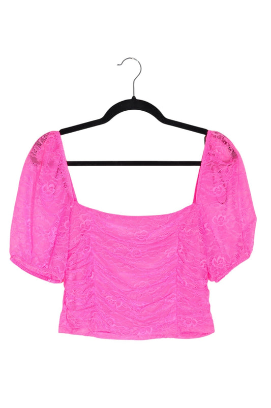 FOREVER 21 Women Crop Tops Regular fit in Pink - L - Velora