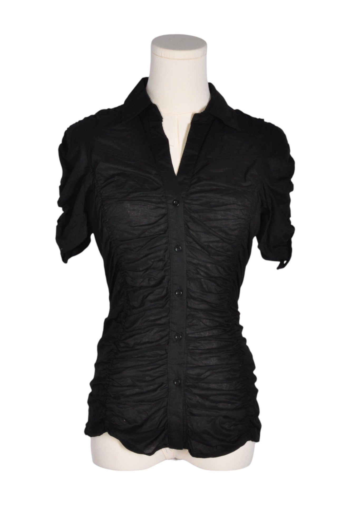 CHATEAU Women Button Down Tops Regular fit in Black - XS - Velora