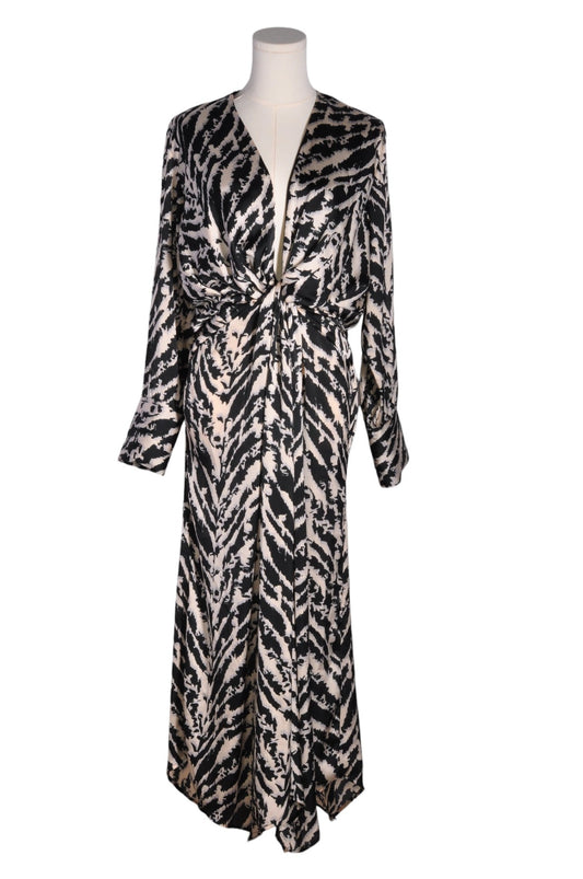 ZARA Women Wrap Dresses Regular fit in Black - L - Velora