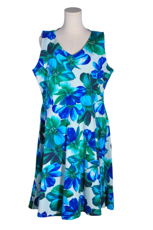 SMASHED LEMON Women A-Line Dresses Regular fit in Blue - 16 - Velora