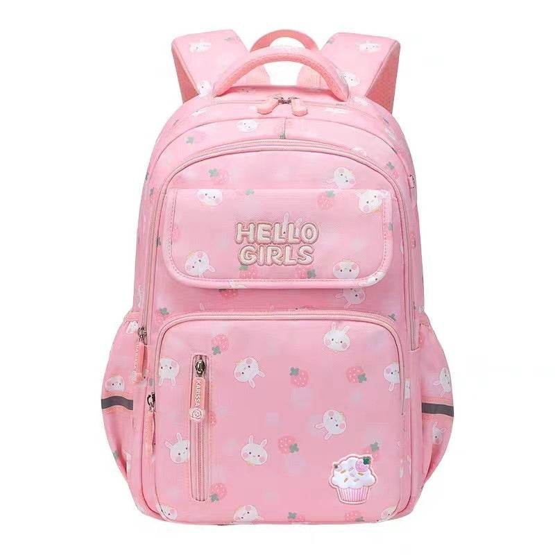 6-12-year-old Primary School Children Girls Backpack Large Capacity Schoolbag - Velora