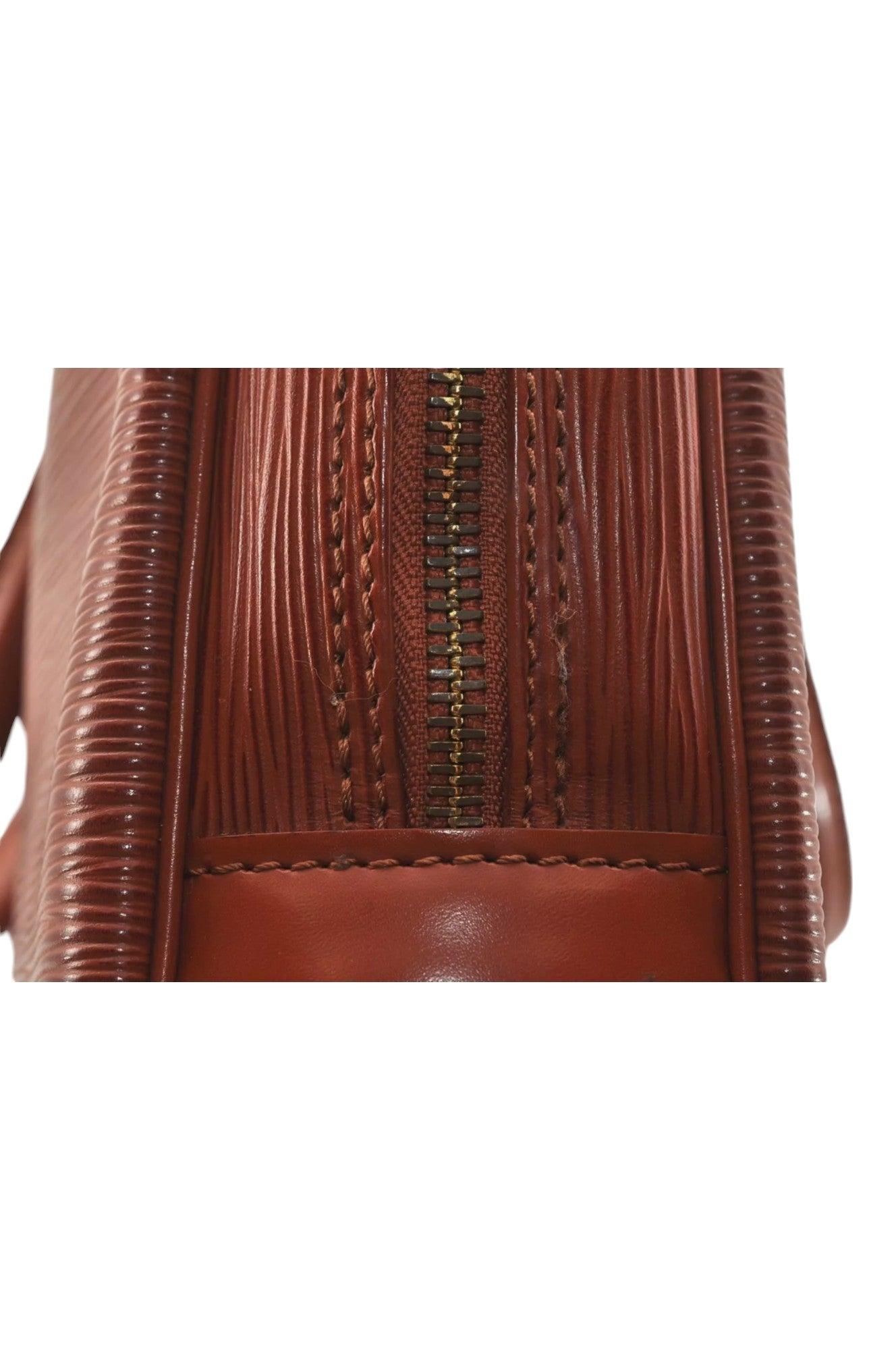 Louis Vuitton Epi Porte Documents Voyage Briefcase M54473 Brown 6978K - Velora