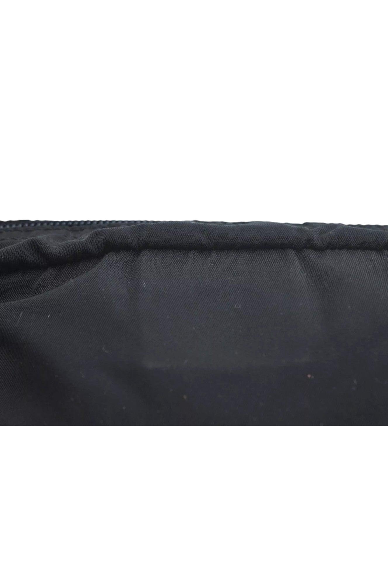 PRADA Nylon Leather Pouch Purse Black 3978K - Velora