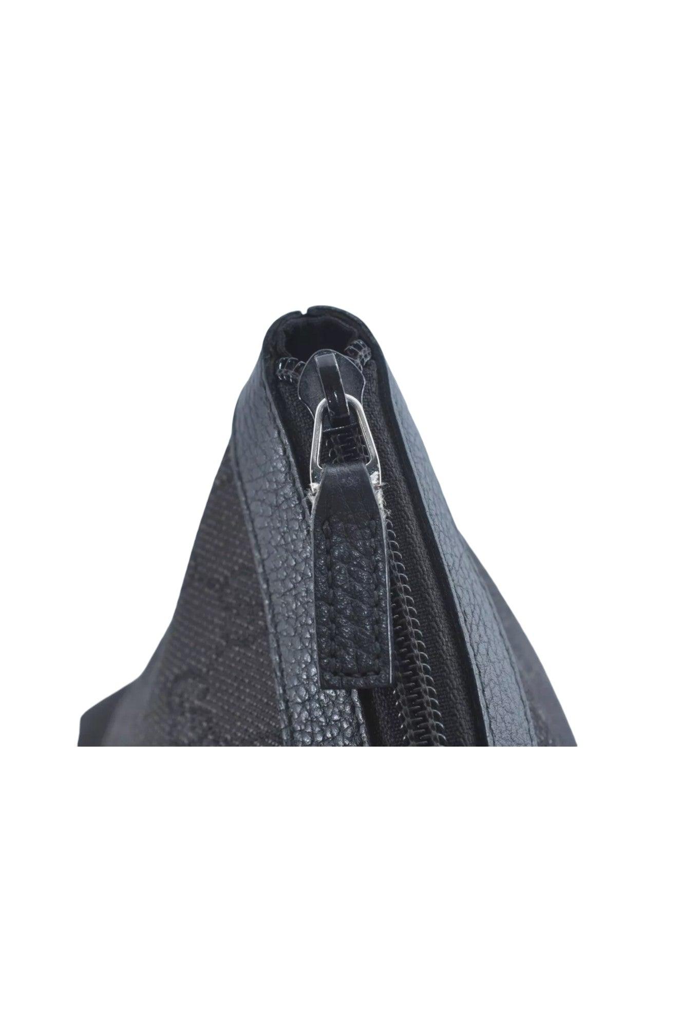 GUCCI Abbey Shoulder Tote Bag GG Canvas Leather 268640 Black L0797 - Velora