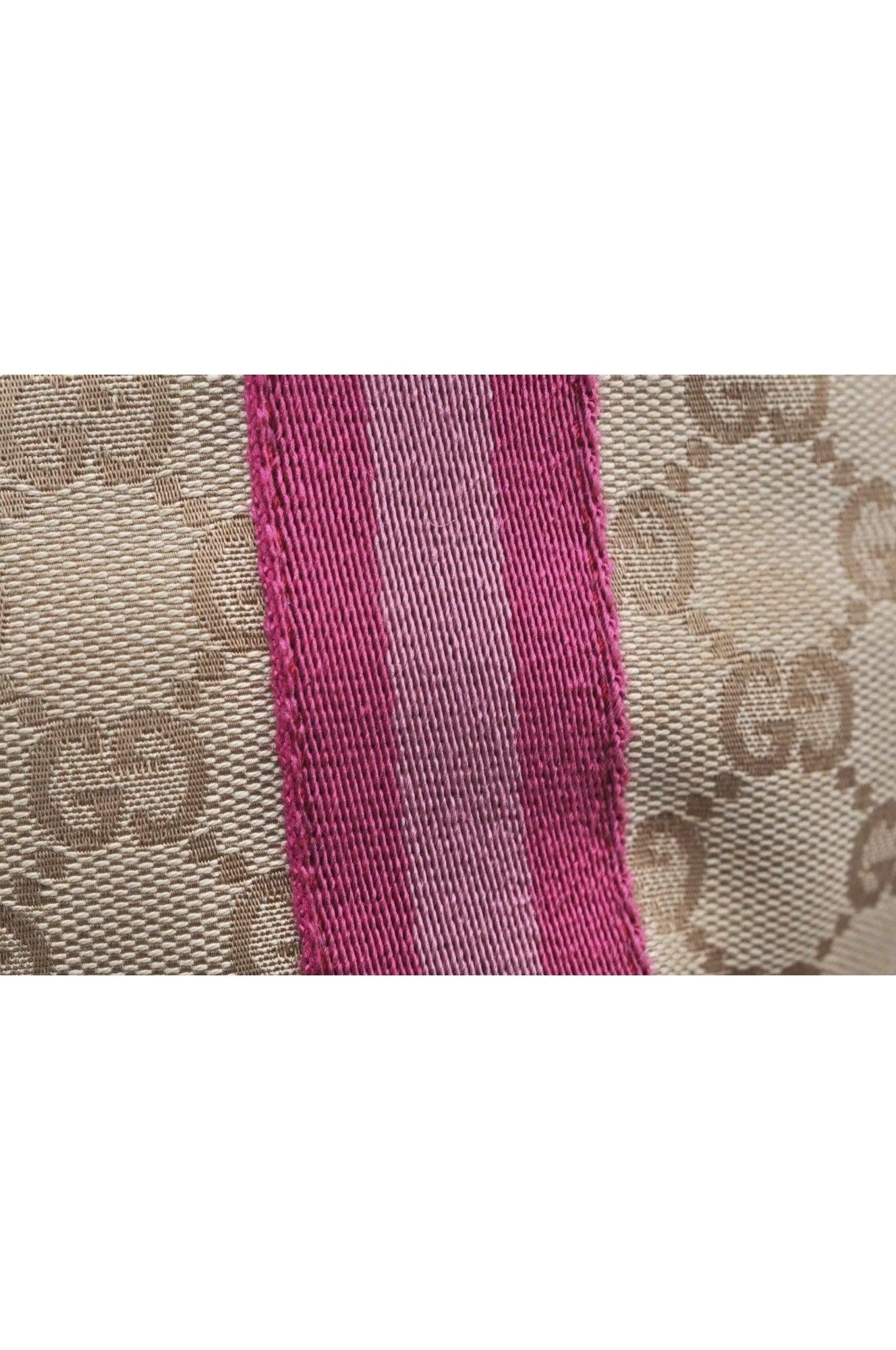 GUCCI Sherry Line Shoulder Tote Bag GG Canvas Leather Beige 7192K - Velora