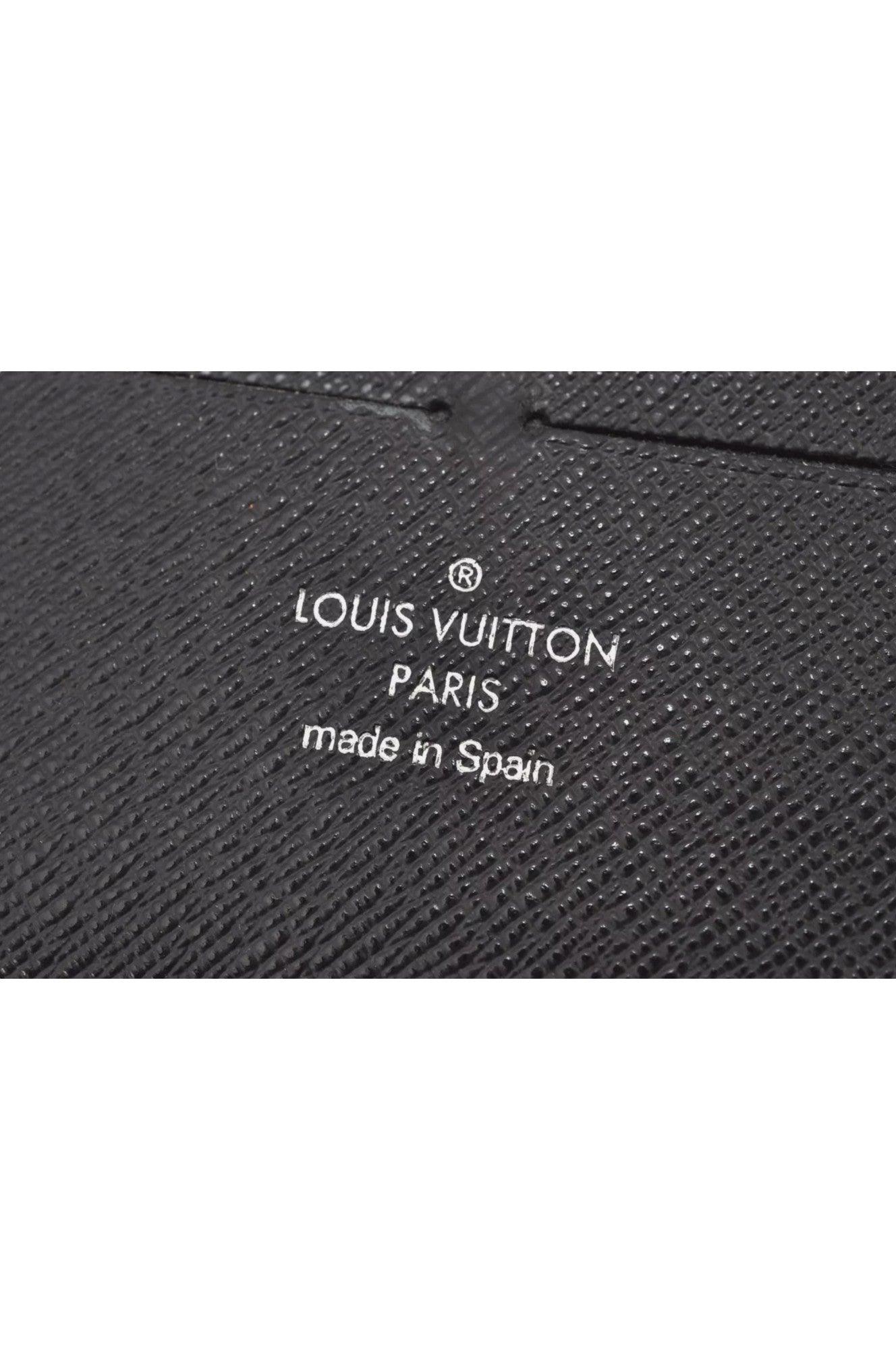 Louis Vuitton Damier Graphite Zippy Organizer Wallet N63077 LV 8122K - Velora