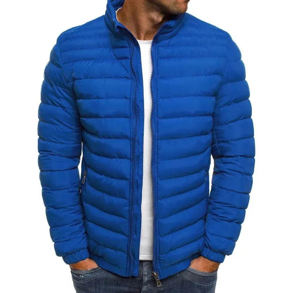 Autumn Winter Windproof Long Puffer Jackets for Men Cotton Padded - Velora