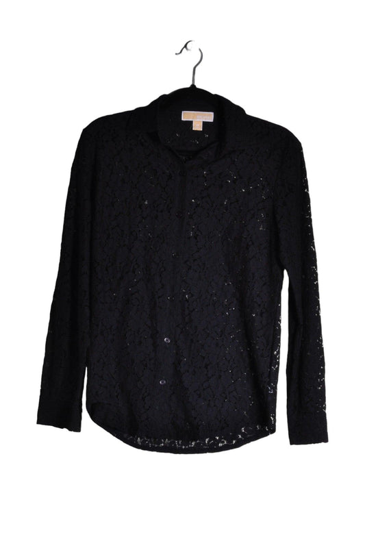 MICHAEL KORS Women Button Down Tops Regular fit in Black - XS - Velora