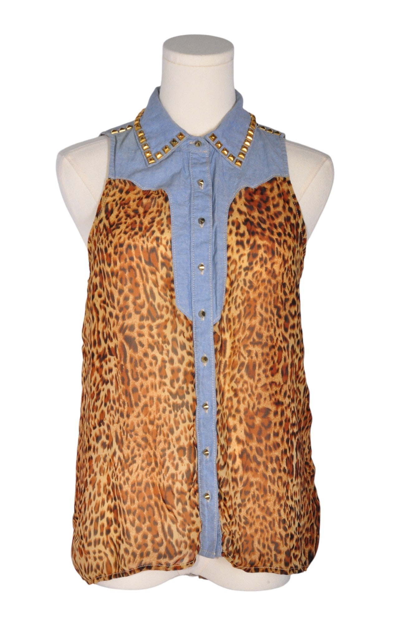 GUESS Women Button Down Tops Regular fit in Brown - S - Velora