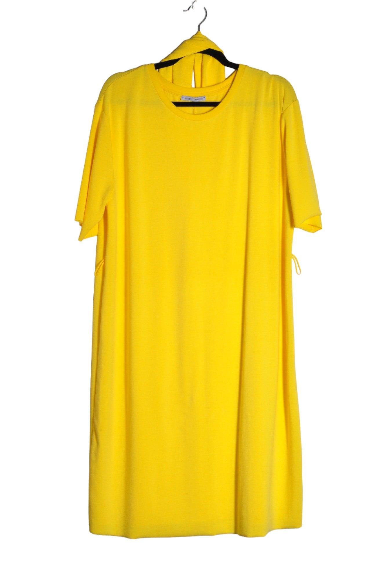 ZARA Women Drop Waist Dresses Regular fit in Yellow - 32 - Velora