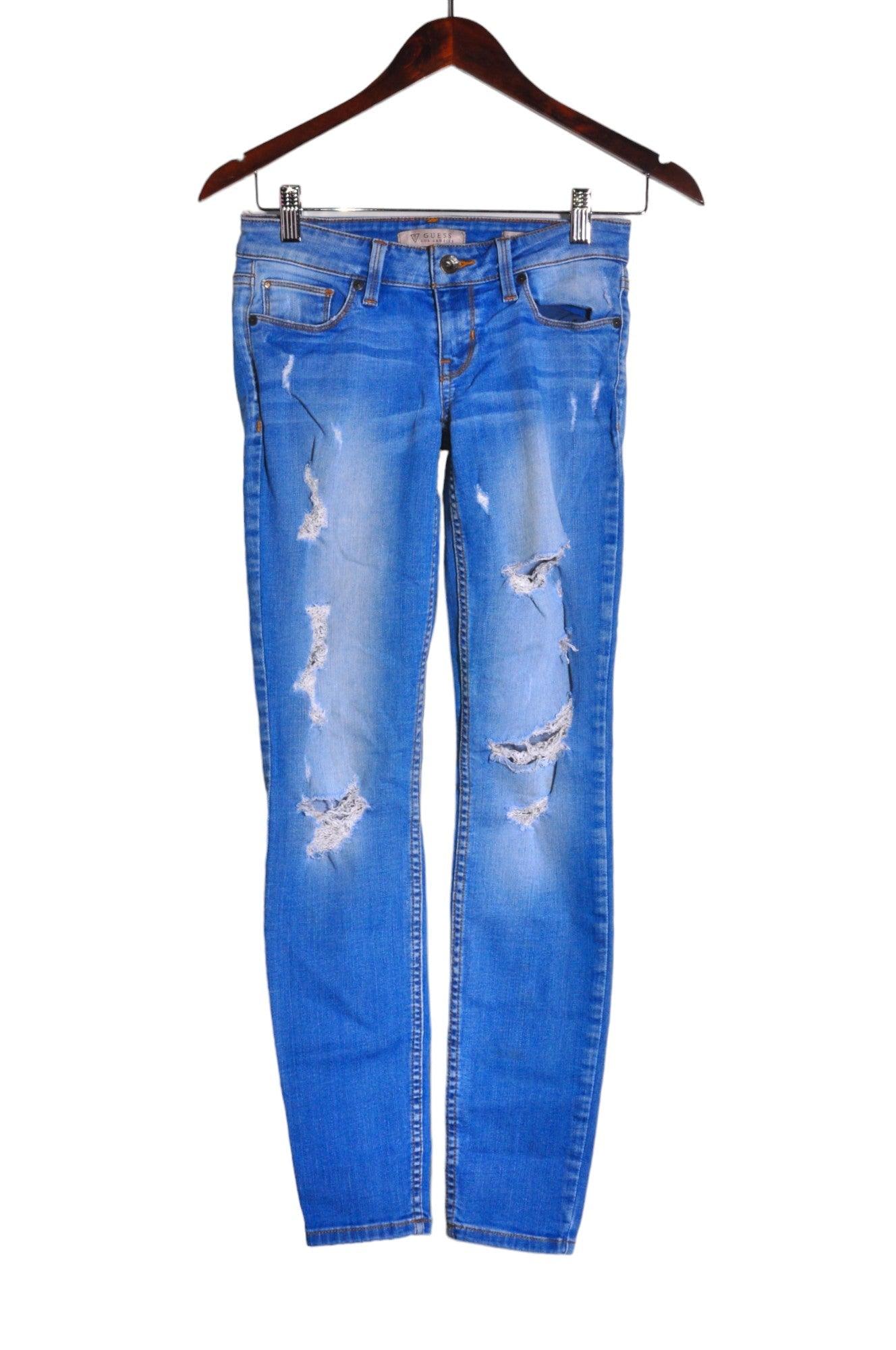 GUESS Women Straight-Legged Jeans Regular fit in Blue - 25 - Velora
