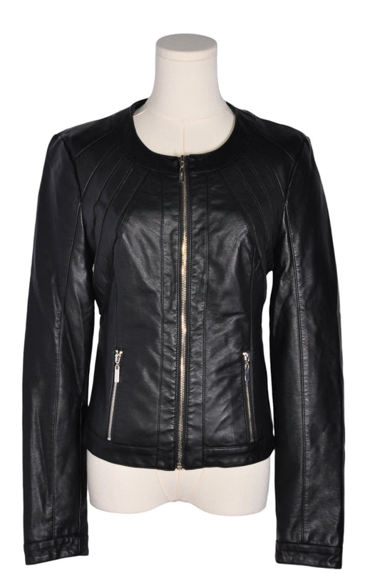 GUESS Women Leather Jackets Regular fit in Black - S - Velora