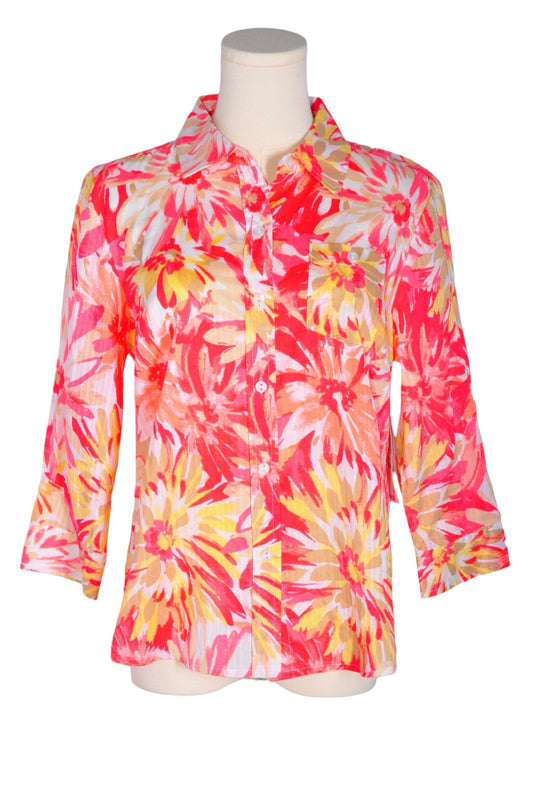 KAREN SCOTT Women Button Down Tops Regular fit in Pink - S - Velora