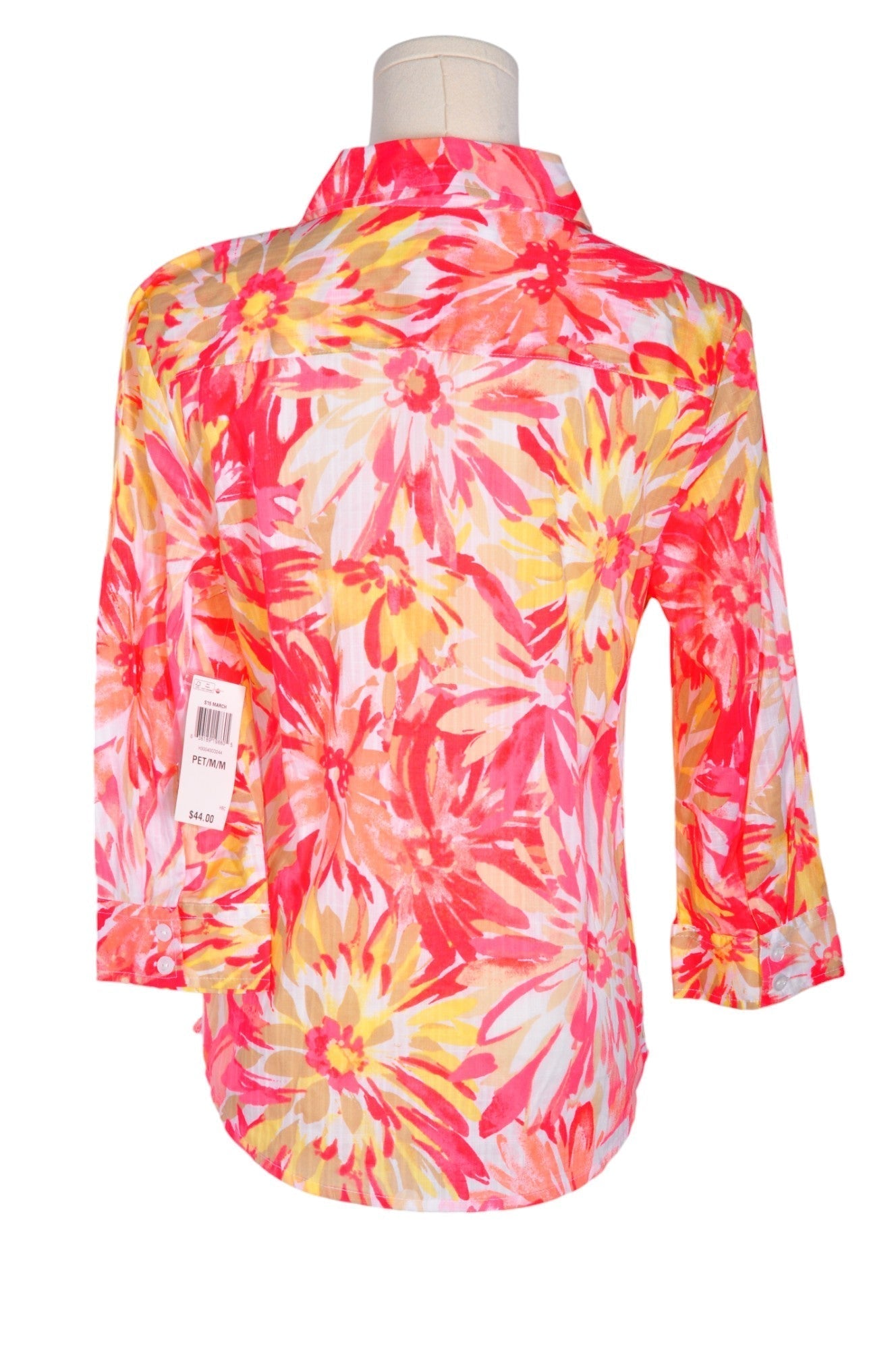 KAREN SCOTT Women Button Down Tops Regular fit in Pink - S - Velora