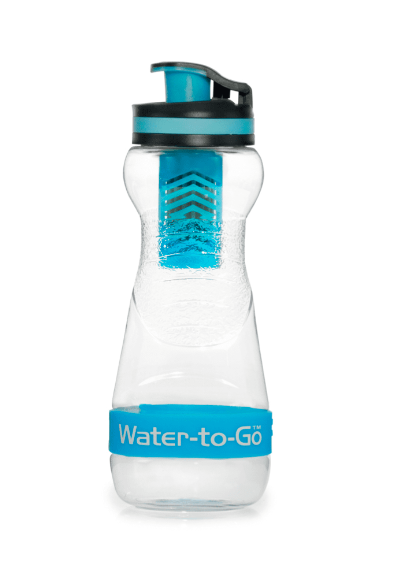 WatertoGo 50cL Water Purification Filter Bottle Removes Contaminants by 99.9% - Velora
